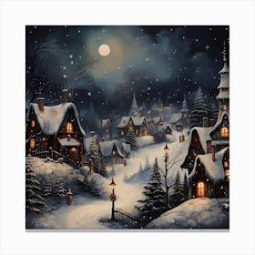 Christmas Easel Reverie Canvas Print
