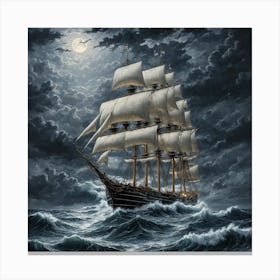 moody seas 7 Canvas Print