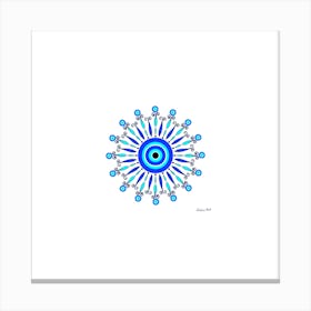 Evil Eye Mandala 1 Canvas Print