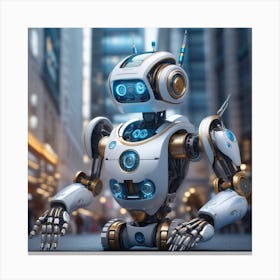 Futuristic Robot 25 Canvas Print