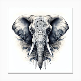 Elephant Series Artjuice By Csaba Fikker 007 Canvas Print