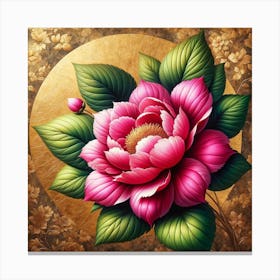 Chinese Flower Painting Canvas Print