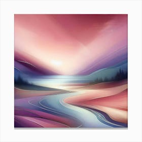 Abstract Landscape Painting 9 Canvas Print