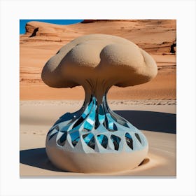 Sand Sculpture In The Desert 5 Canvas Print