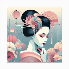 Japan Geisha Visual 76 Canvas Print