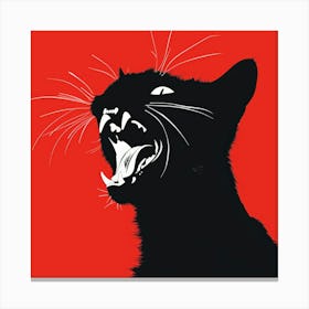 Screaming Cat 2 Canvas Print