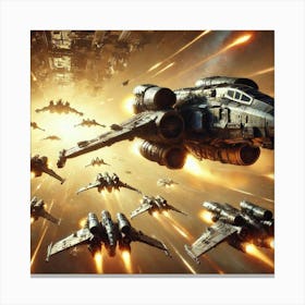 Heavy Fighter Squadron Olympus Dreadnought Canvas Print