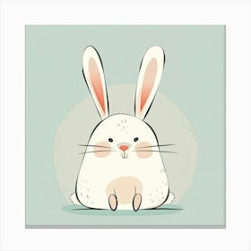 Charming Illustration Rabbit 2 Canvas Print