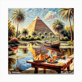 Egyptian Pyramids 10 Canvas Print