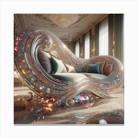 Diamond Couch Canvas Print