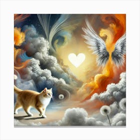 Angel Cat 2 Canvas Print