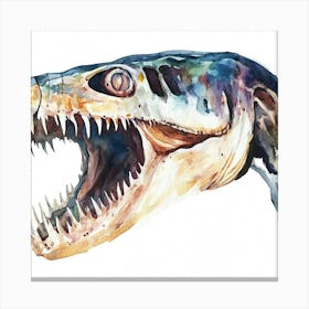 Dinosaur Watercolor Painting Canvas Print