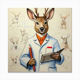 Deer Doctor 1 Canvas Print