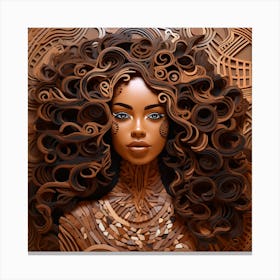 Afro-American Woman 4 Canvas Print