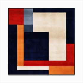 Astral Ascent: Mid Century Geometric Flight Canvas Print