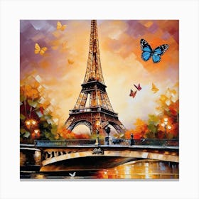 Paris Eiffel Tower 80 Canvas Print