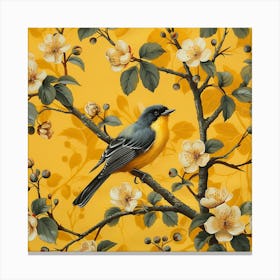 Bird On A Branch 1 Canvas Print