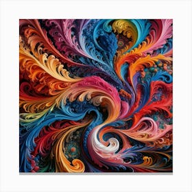 Colorful Swirls 3 Canvas Print