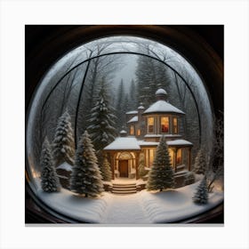 House In The Woods Canvas Print