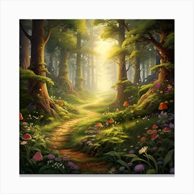 Fairy Forest Path Canvas Print