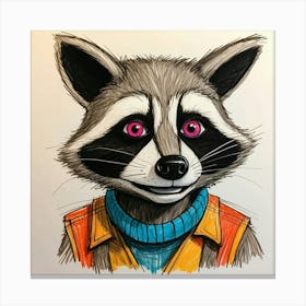 Raccoon 19 Canvas Print