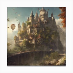 Fantasy Castle - Fantasy Stock Videos & Royalty-Free Footage Canvas Print