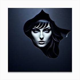 Face Of A Woman 13 Canvas Print