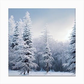 Snowy Forest 5 Canvas Print