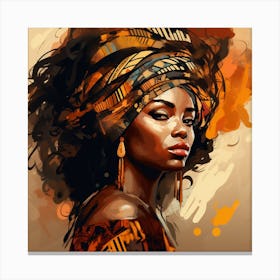 African Girl 3 Canvas Print