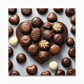 Heart Of Chocolate 1 Canvas Print