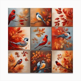 Autumn Birds 3 Canvas Print