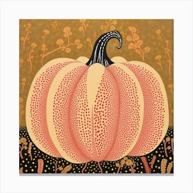 Yayoi Kusama Inspired Pumpkin Pink And Orange 3 Canvas Print