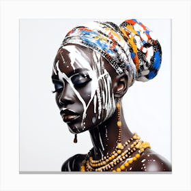 African Femela Faces Csaba Fikker 16 Canvas Print