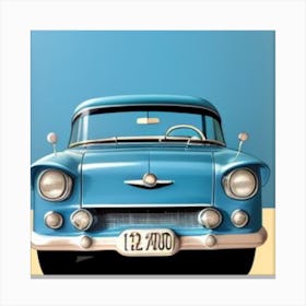 Classic Blue Car 2 Canvas Print