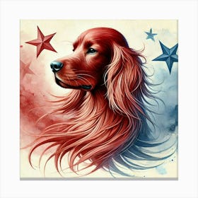 Watercolor Irish Setter 2 Canvas Print