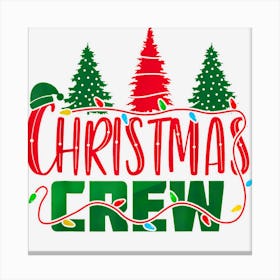 Christmas Crew Family Matching Christmas Tree Pajamas Leinwandbild