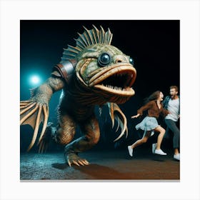 Creature From The Black Lagoon Canvas Print