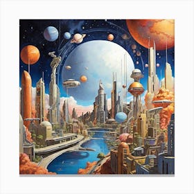 Space City 3 Canvas Print