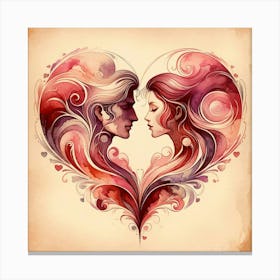 Heart Of Love Canvas Print