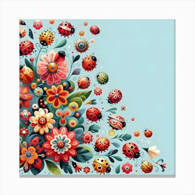 Ladybugs Canvas Print