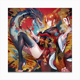 Dragon Girl Canvas Print
