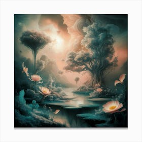 Lotus Pond Canvas Print