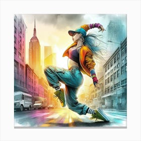 Street Dancer Groove Canvas Print