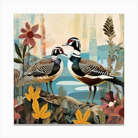Bird In Nature Wood Duck 3 Canvas Print