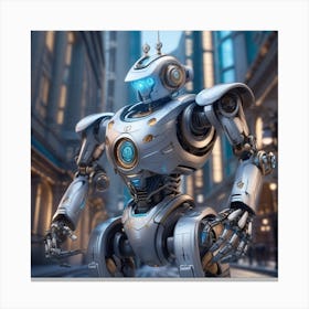 Futuristic Robot 17 Canvas Print