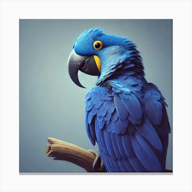 Blue Parrot 7 Canvas Print