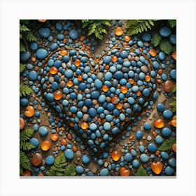 Heart Of Pebbles Canvas Print