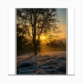 Frosty Sunrise Canvas Print