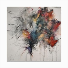 Abstract Watercolor Painting Canvas Print