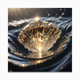 Water Diamond Canvas Print